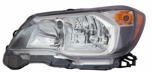 Phare avant gauche halogène de haute qualité pour Subaru Forester 2014-2016 (2.0L), avec contour gris, référence SU2502146.