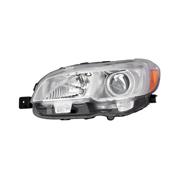 Head Lamp Driver Side Subaru Wrx 2015-2020 Halogen With Chrome Bezel Capa , Su2502152C