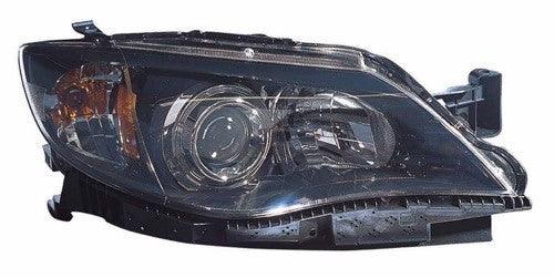 Head Lamp Passenger Side Subaru Impreza 2008-2011 Black Halogen Capa , Su2503125C