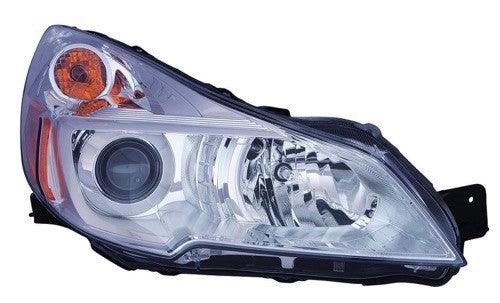 Head Lamp Passenger Side Subaru Outback 2013-2014 With Chrome Bezel Capa , Su2503143C