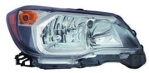 2014-2016 Subaru Forester Head Lamp Passenger Side Halogen 2.0L Gray Bezel High Quality 