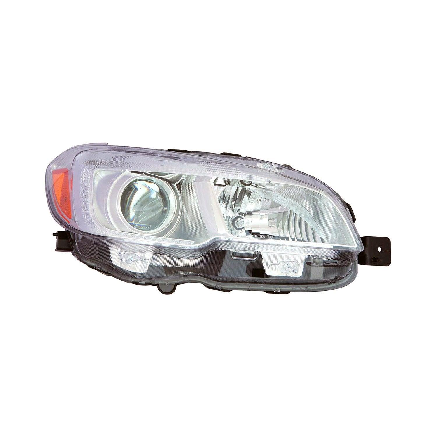 Phare avant côté passager pour Subaru WRX 2015-2020, halogène avec enjoliveur chromé, haute qualité, SU2503152
