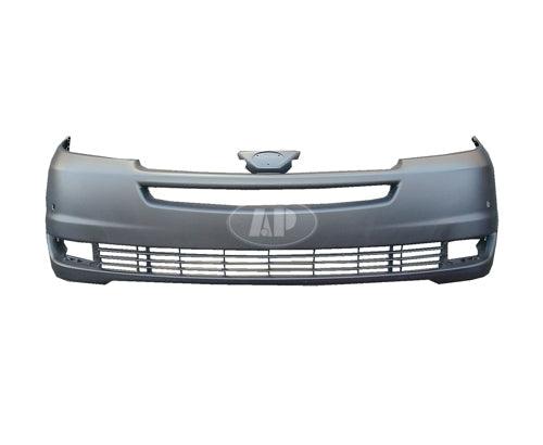 2004-2005 Toyota Sienna Bumper Front Primed With Sensor Hole Without Radar Cruise Capa