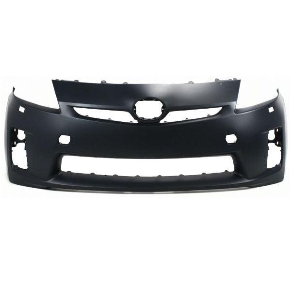 2010-2011 Toyota Prius Bumper Front Primed Without Sensor With Washer Hole With Led Headlamp Capa