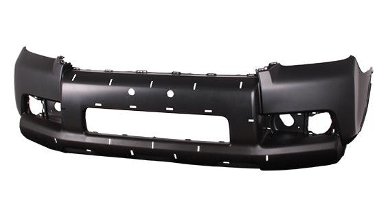2010 Toyota 4Runner Bumper Front Black With Fog Lamp Hole With Moulding