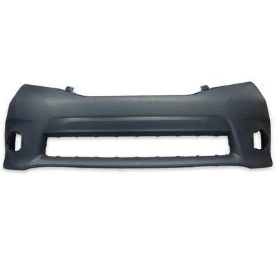 2011-2017 Toyota Sienna Bumper Front Se Primed With Textured Center Area With Round Fog Holes Capa