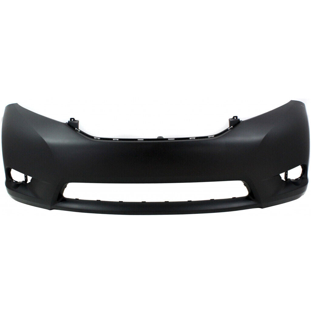 Pare-chocs avant apprêté pour Toyota Sienna 2011-2017 (sans trou pour capteur, cache exclu), To1000369U - Hunt Parts