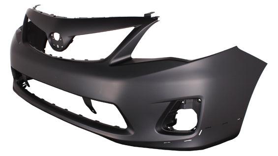 2011-2013 Toyota Corolla Sedan Bumper Front S/Xrs Model With Spoiler Hole Primed