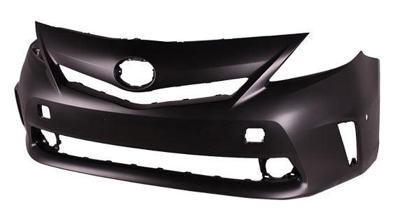 2012-2014 Toyota Prius V Bumper Front Primed With Sensor Without Washer Hole