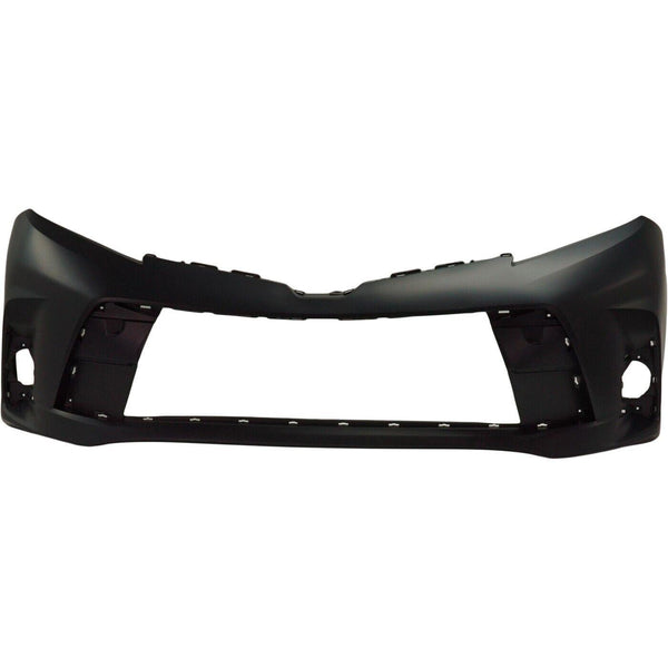 2018-2020 Toyota Sienna Bumper Front Primed Without Sensor