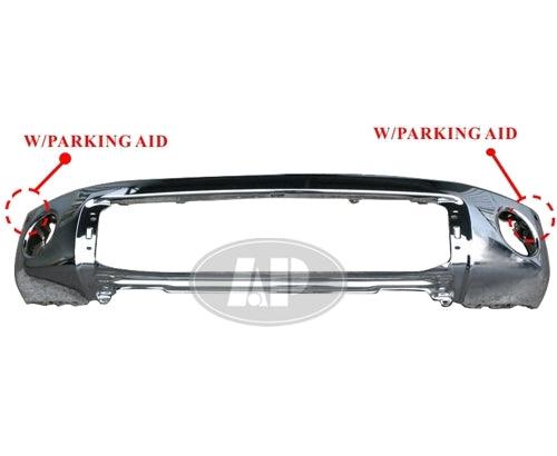 2007-2013 Toyota Tundra Bumper Face Bar Front Chrome With Sensor