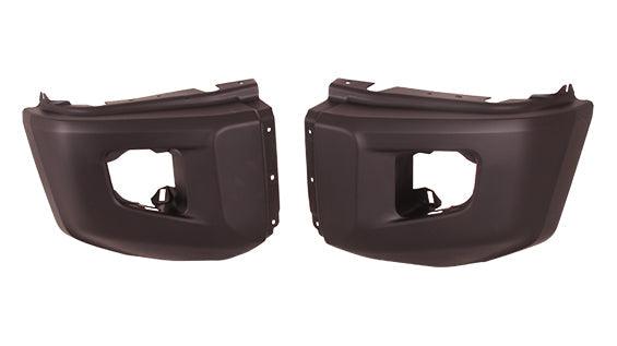 2014-2021 Toyota Tundra Bumper End Front Driver Side Matte-Dk Gray Without Sensor Hole Sr Model Capa