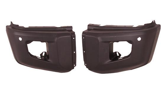 2014-2021 Toyota Tundra Bumper End Front Driver Side Matte-Dk Gray With Sensor Hole Platinum Model