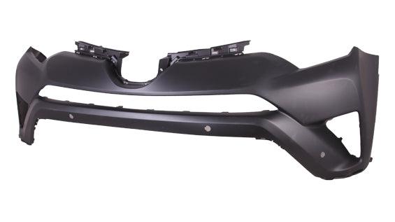 Pare-chocs avant supérieur apprêté pour Toyota Rav4 2016-2018 (fabrication nord-américaine) avec trou pour capteur, TO1014106
