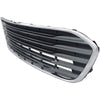 2013-2015 Toyota Avalon Grille Lower Painted Silvr Gray With Chrome Mldg Without Sensor Hole