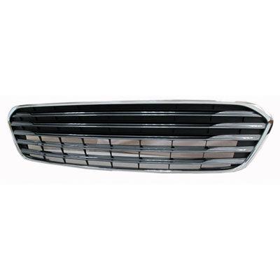 Calandre inférieure Toyota Avalon 2013-2015 peinte en gris argenté avec moulure chromée, sans trou pour capteur, TO1036146