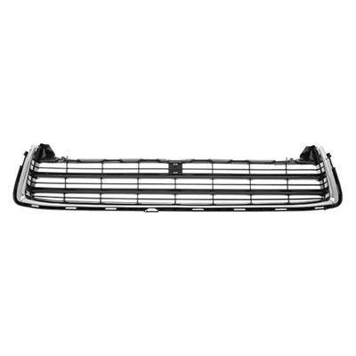 Calandre inférieure Toyota Highlander Hybrid 2014-2016 peinte en gris foncé avec moulure chromée, TO1036152