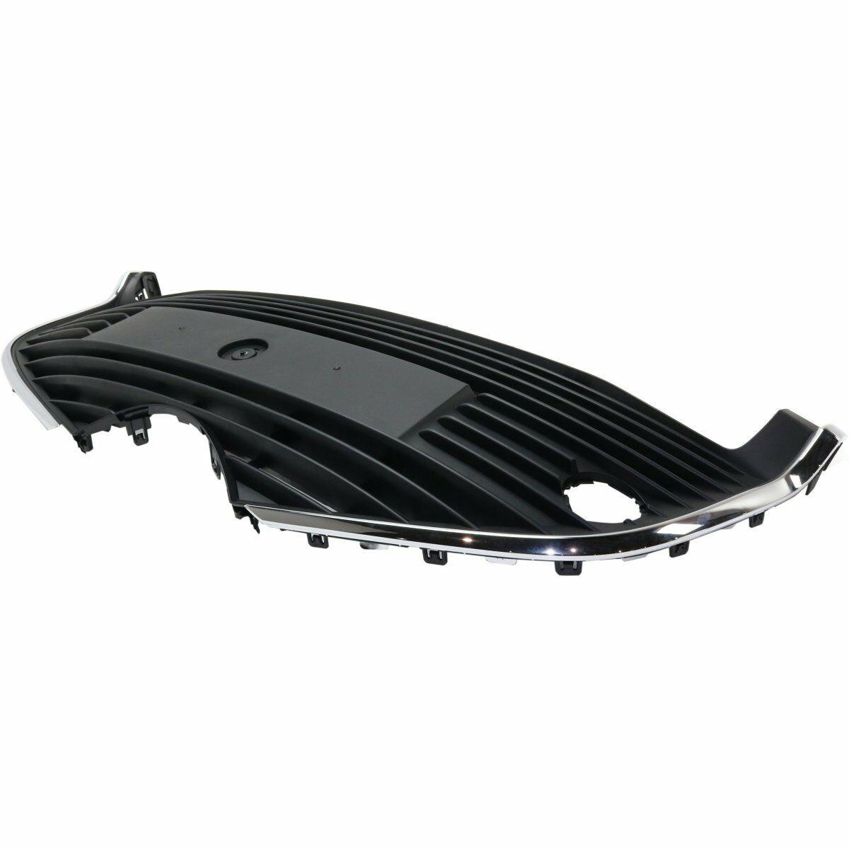 Calandre inférieure Toyota Yaris Hatchback 2015-2017 Noir mat avec garniture chromée sans antibrouillard, TO1036162