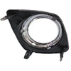 2009-2012 Toyota Rav4 Fog Lamp Bezel Front Driver Side Base/Sport Matte Finish With Chrome Ring