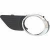 2011-2017 Toyota Sienna Fog Lamp Bezel Front Driver Side Matte-Black With Chrome Mld Exclude Se