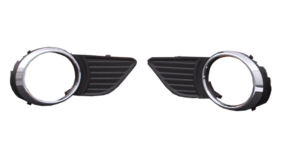 Enjoliveur de feu antibrouillard avant côté conducteur pour Toyota Sienna 2011-2017, noir mat avec moulure chromée (sauf SE), TO1038146U - Hunt Parts