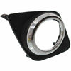 2009-2012 Toyota Rav4 Fog Lamp Bezel Front Passenger Side Base/Sport Matte Finish With Chrome Ring