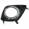 2009-2012 Toyota Rav4 Fog Lamp Bezel Front Passenger Side Base/Sport Matte Finish With Chrome Ring