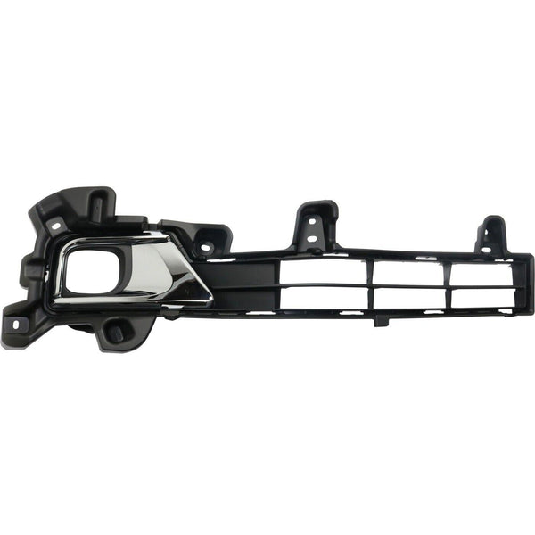 2016-2021 Toyota Land Cruiser Fog Lamp Bezel Front Passenger Side 3-Pc Assembly(Black Bezel/2Trim Pcs)