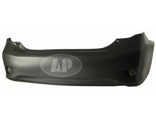 2009-2010 Toyota Corolla Sedan Bumper Rear Primed Without Spoiler Base/Ce/Le/Xle Usa Made Capa