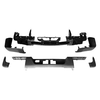 2016-2017 Toyota Tundra Bumper Rear Matte Dark Gray Without Towing Hitch Without Parking Assist