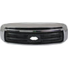 2010-2013 Toyota Tundra Grille Matte-Black With Chrome Front Exclude Ltd Model