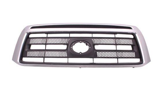 2010-2013 Toyota Tundra Grille Matte-Black With Chrome Front Exclude Ltd Model