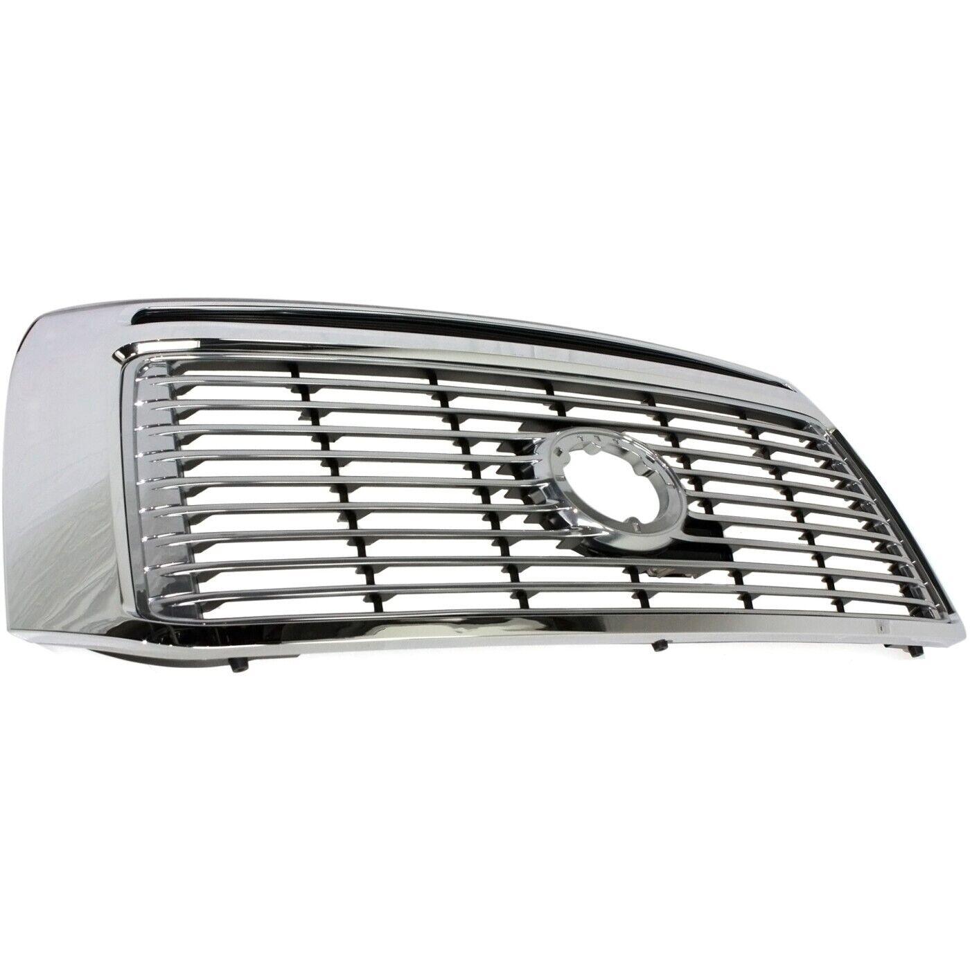 Calandre chromée avec insert argenté pour Toyota Tundra 2010-2013, modèle Ltd/Platinum sans pack Sport, TO1200338