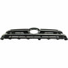 2017-2019 Toyota Highlander Hybrid Grille Matte-Black/Gray With Chrome Bars