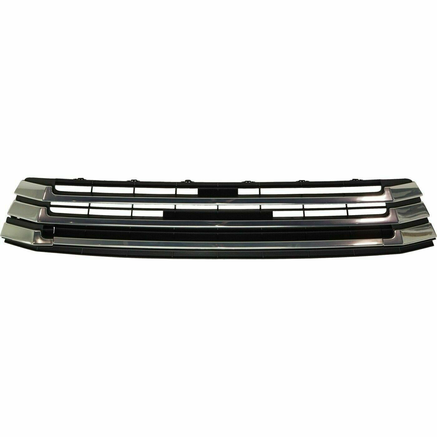 Calandre Toyota Highlander 2017-2019 Noir mat/gris avec barres chromées, TO1200427