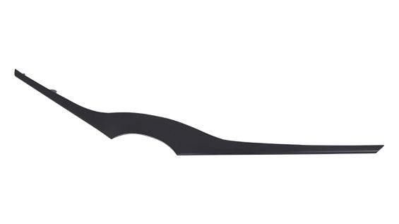 Moulure supérieure de calandre pour Toyota Yaris Hatchback 2015, noire, emboutie, TO1217100