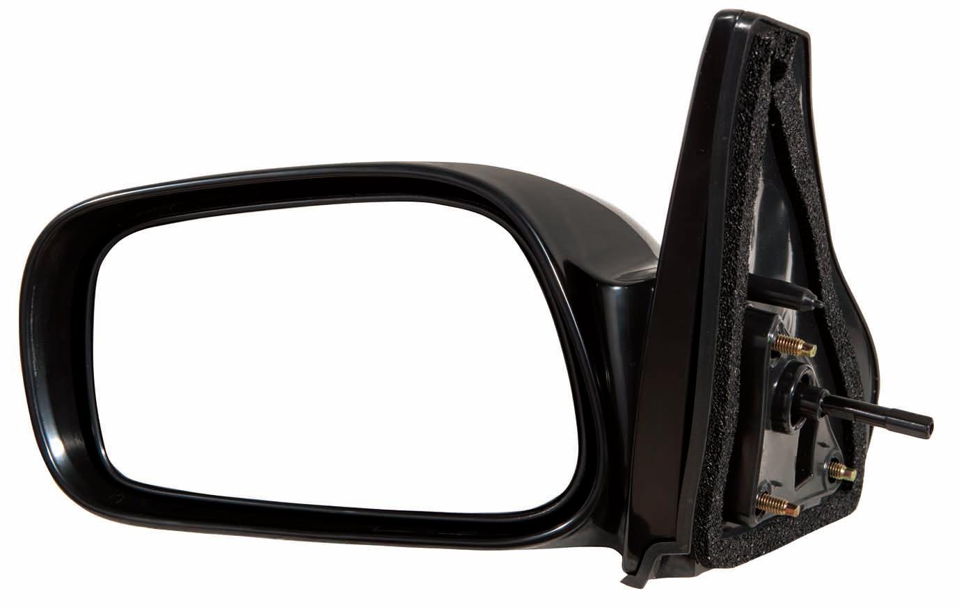 Rétroviseur extérieur côté conducteur pour Toyota Matrix 2003-2008, manuel, non rabattable, noir brillant, PTM, TO1320206