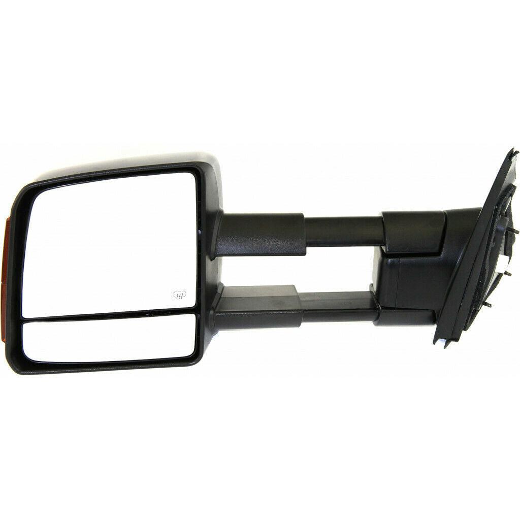 Rétroviseur extérieur côté conducteur pour Toyota Tundra 2007-2013, électrique et chauffant, avec attelage et clignotant intégré, finition texturée, TO1320243