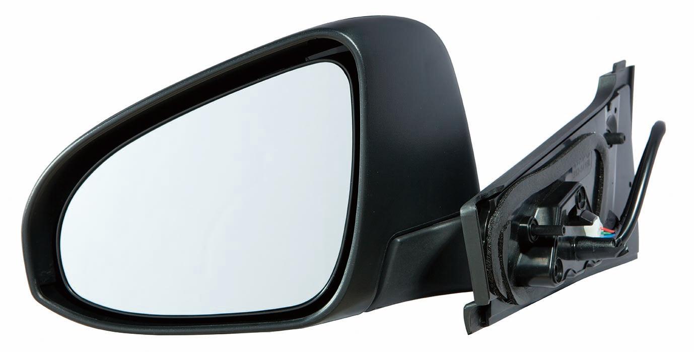 Rétroviseur extérieur côté conducteur pour Toyota Yaris Hatchback 2012-2014, finition texturée, TO1320279