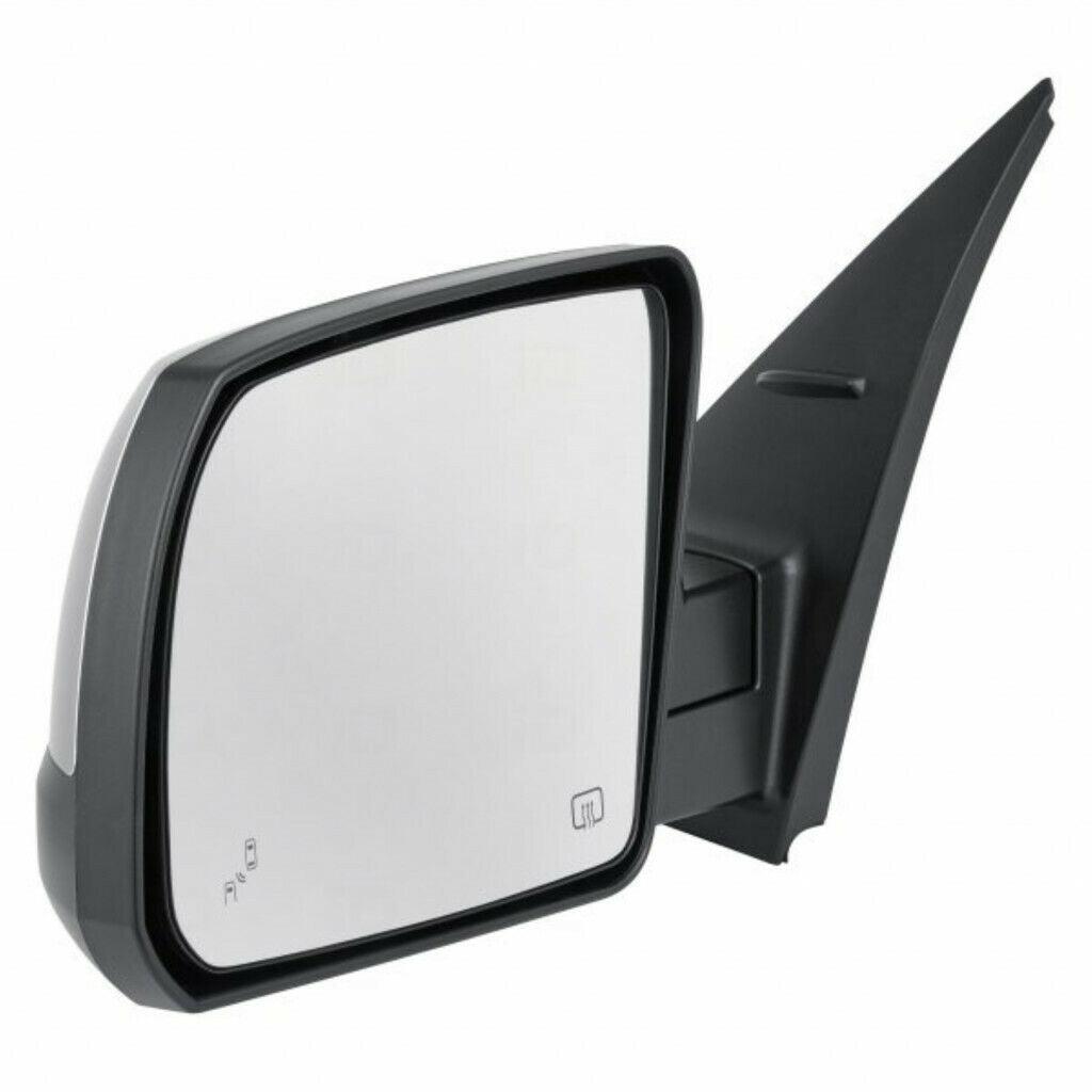 Rétroviseur extérieur côté conducteur pour Toyota Tundra 2014-2021, électrique, chauffant, chromé, avec fonction angle mort (modèle limité), TO1320305