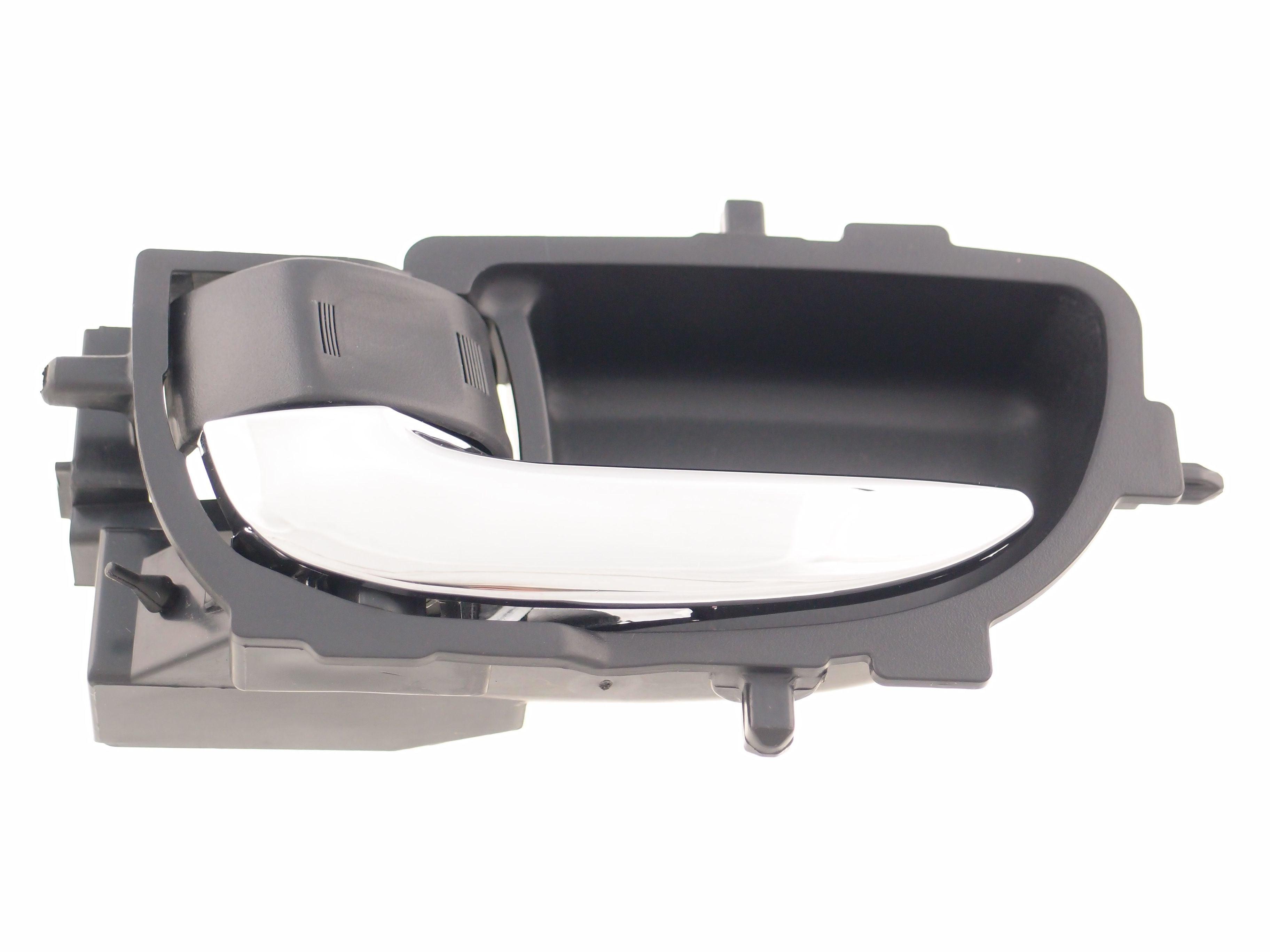 Poignée de porte intérieure avant côté conducteur pour Toyota Yaris Berline 2007-2011 (levier chromé/boîtier noir), TO1352131