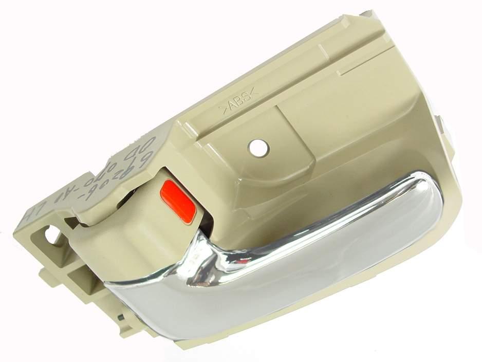 Poignée de porte intérieure avant côté conducteur pour Toyota Corolla Berline 2003-2008 (Chrome/Beige), TO1352138