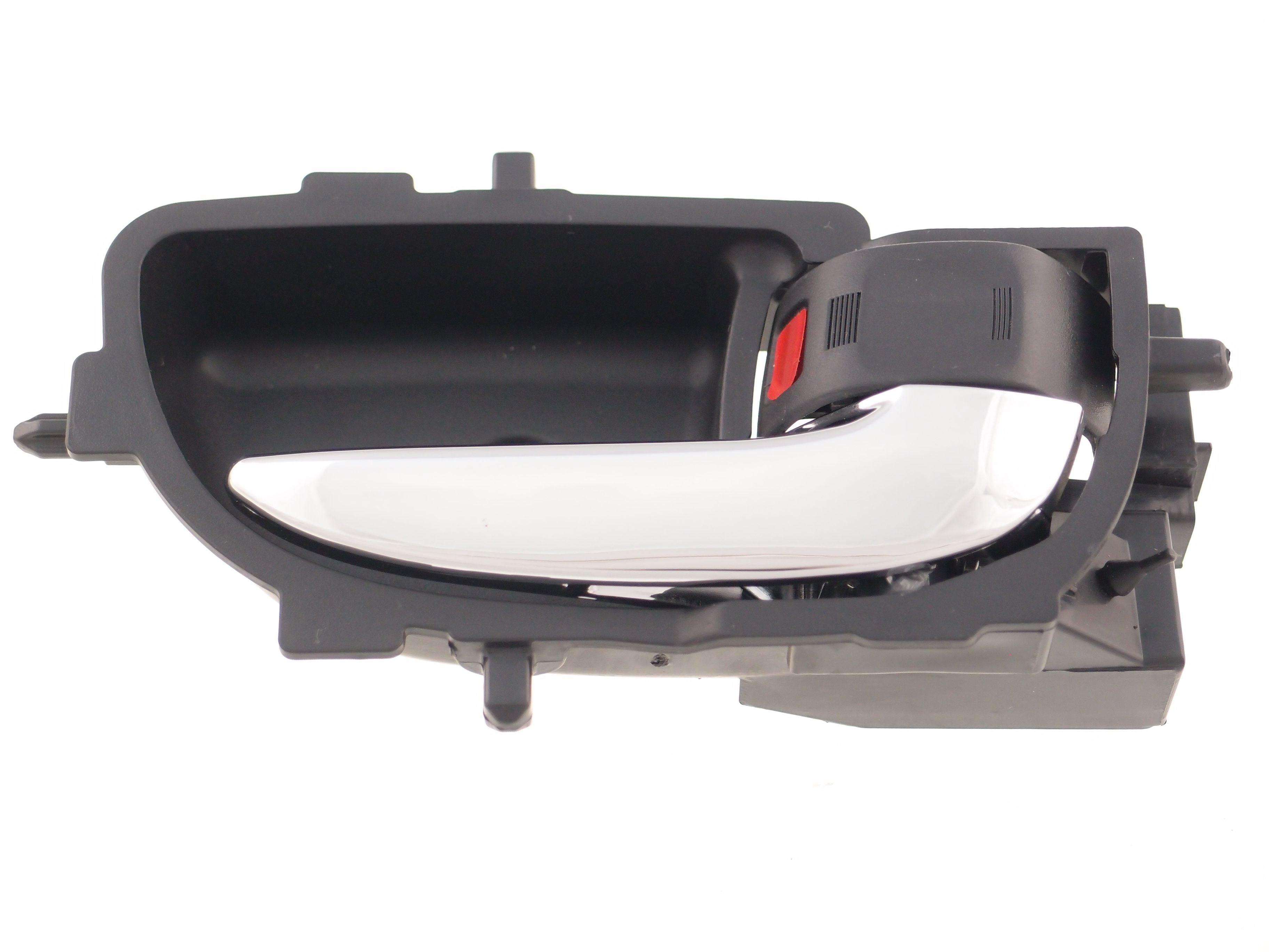 Poignée de porte intérieure avant côté passager pour Toyota Yaris Berline 2007-2011 (levier chromé/boîtier noir), TO1353131