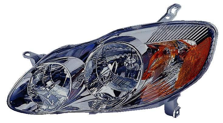 Phare avant gauche (côté conducteur) pour Toyota Corolla berline 2003-2004, modèle S, haute qualité, TO2502142