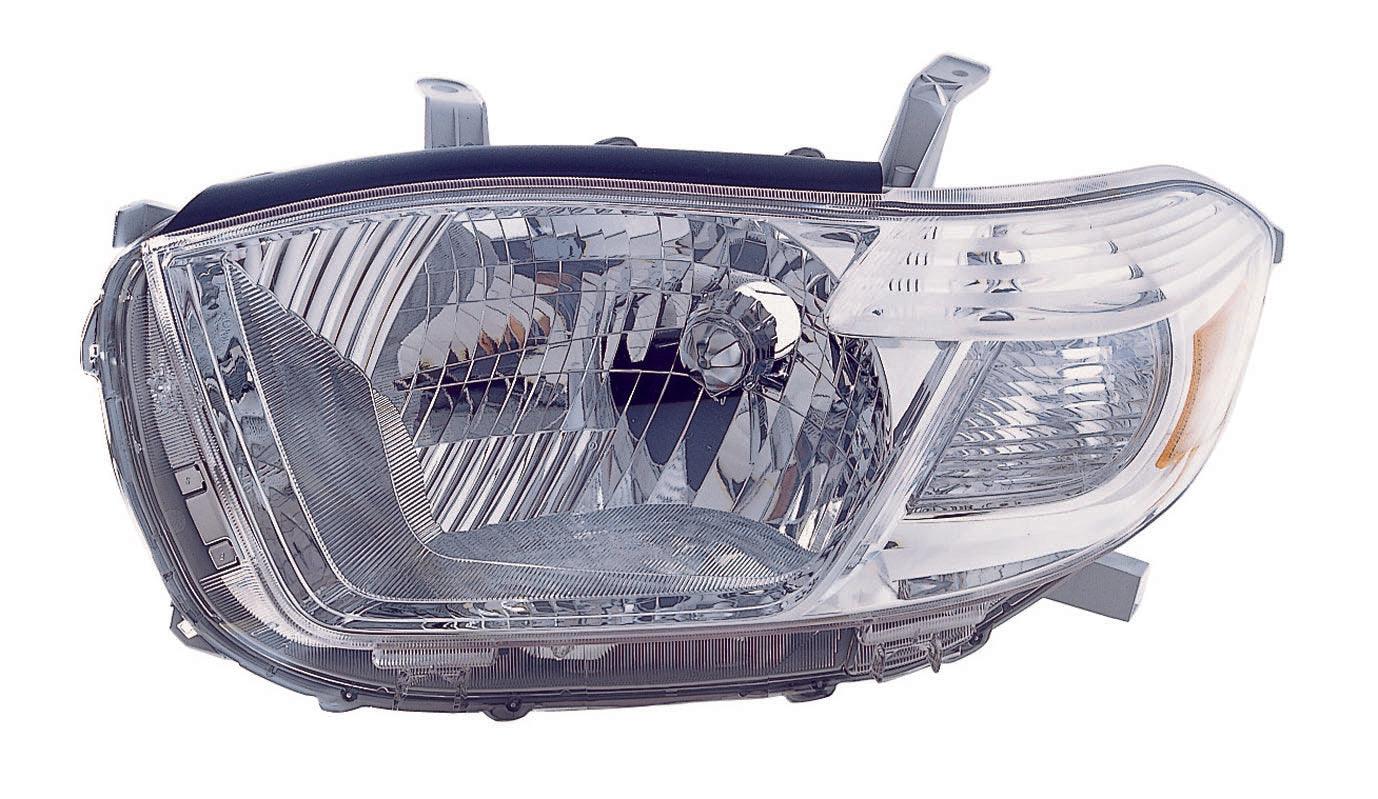 Phare avant gauche (côté conducteur) pour Toyota Highlander 2008-2010 (modèles Base, Ltd et SE, fabriqués au Japon), haute qualité, TO2502176