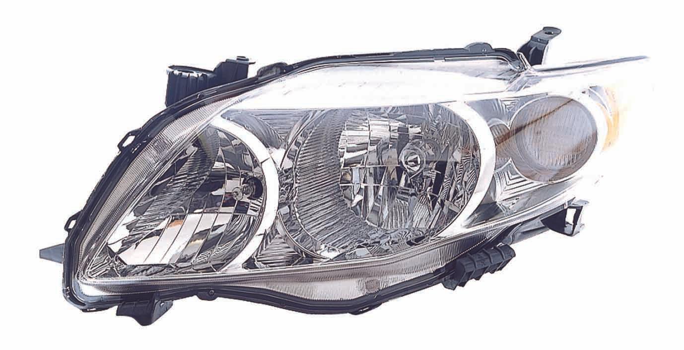 Phare avant gauche (côté conducteur) pour Toyota Corolla Berline 2009-2010 (Base/CE/LE/XLE) - Haute qualité, TO2502182