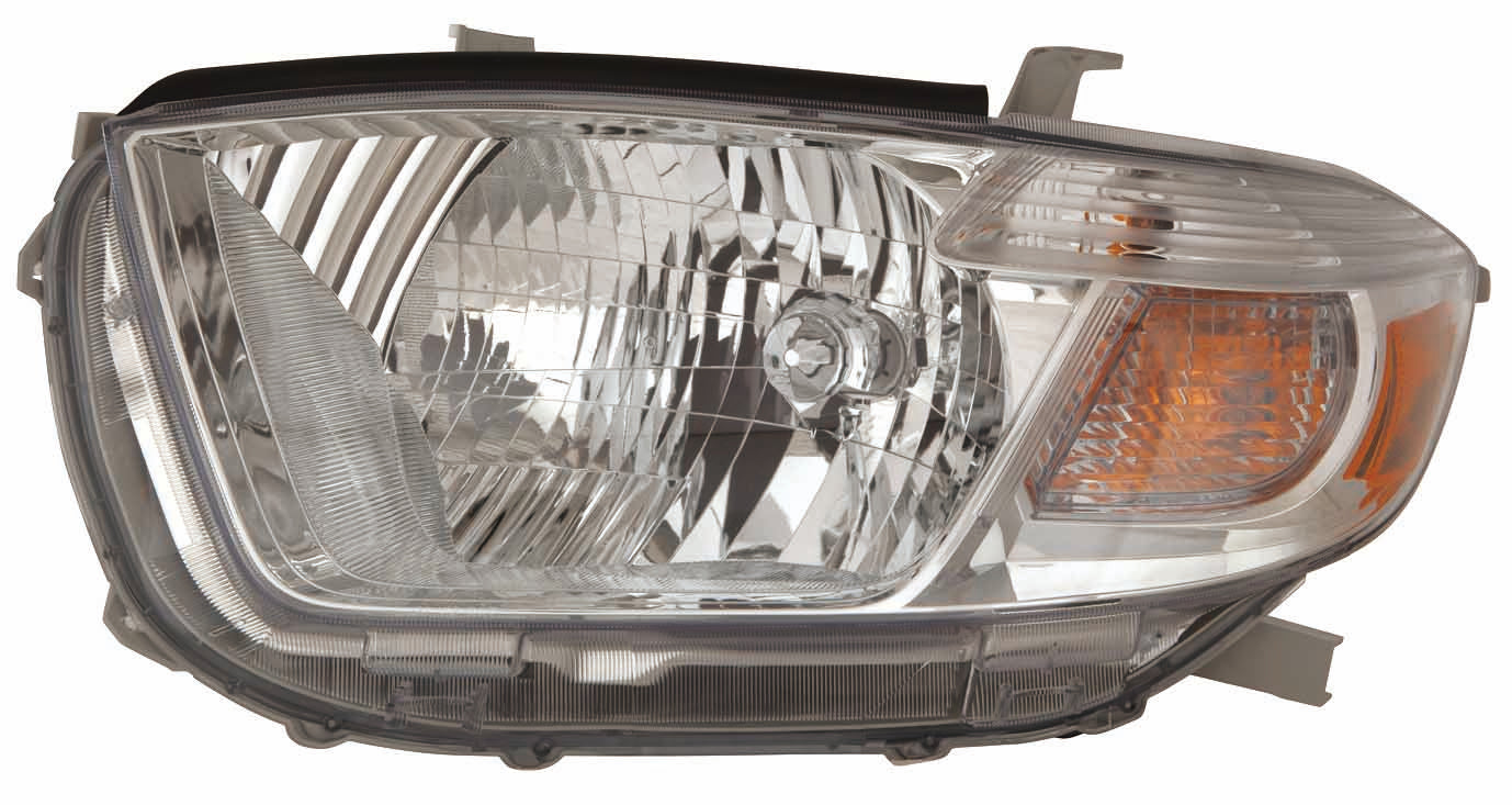 Phare avant côté conducteur pour Toyota Highlander 2010 (modèles Base/Ltd/Se, fabriqué aux États-Unis), référence To2502201C - Hunt Parts