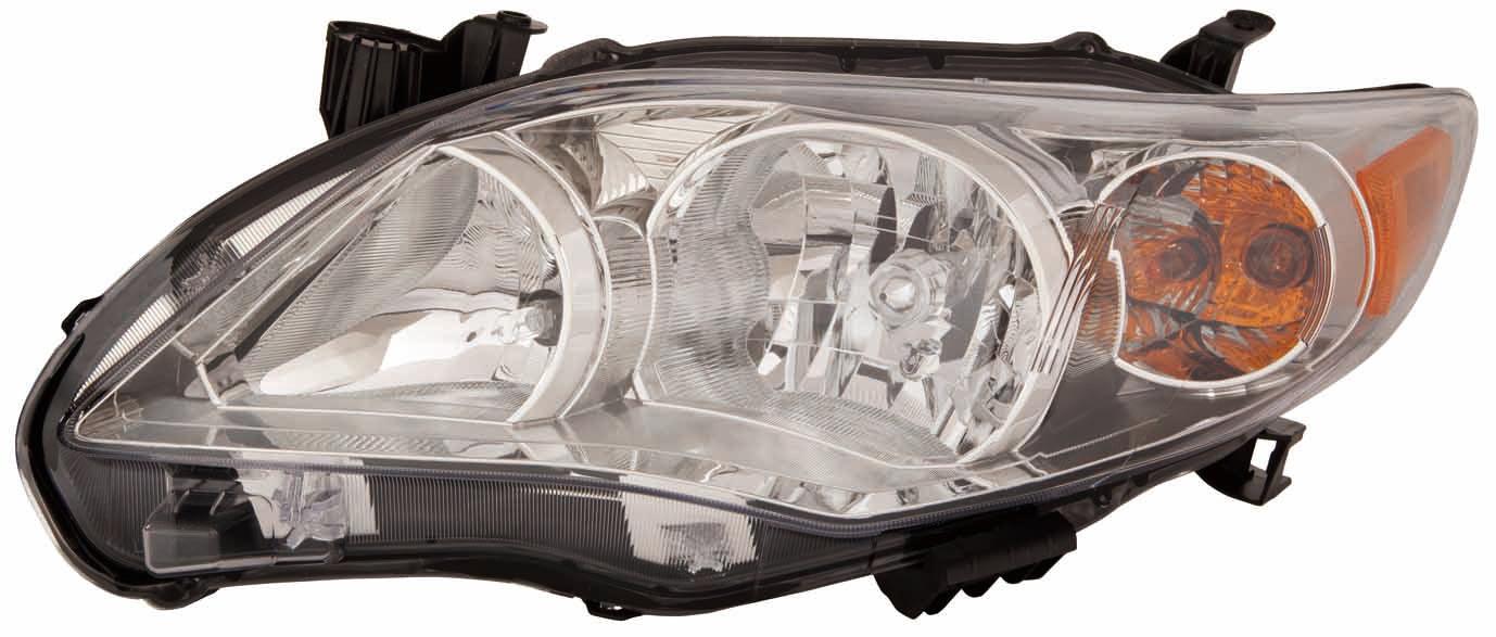 Phare avant côté conducteur pour Toyota Corolla Berline 2011-2013, modèles Base/CE/LE/XLE, qualité économique USA, TO2502203U