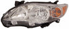 2011-2013 Toyota Corolla Sedan Head Lamp Driver Side Base/Ce/Le/Xle Model Usa Economy Quality