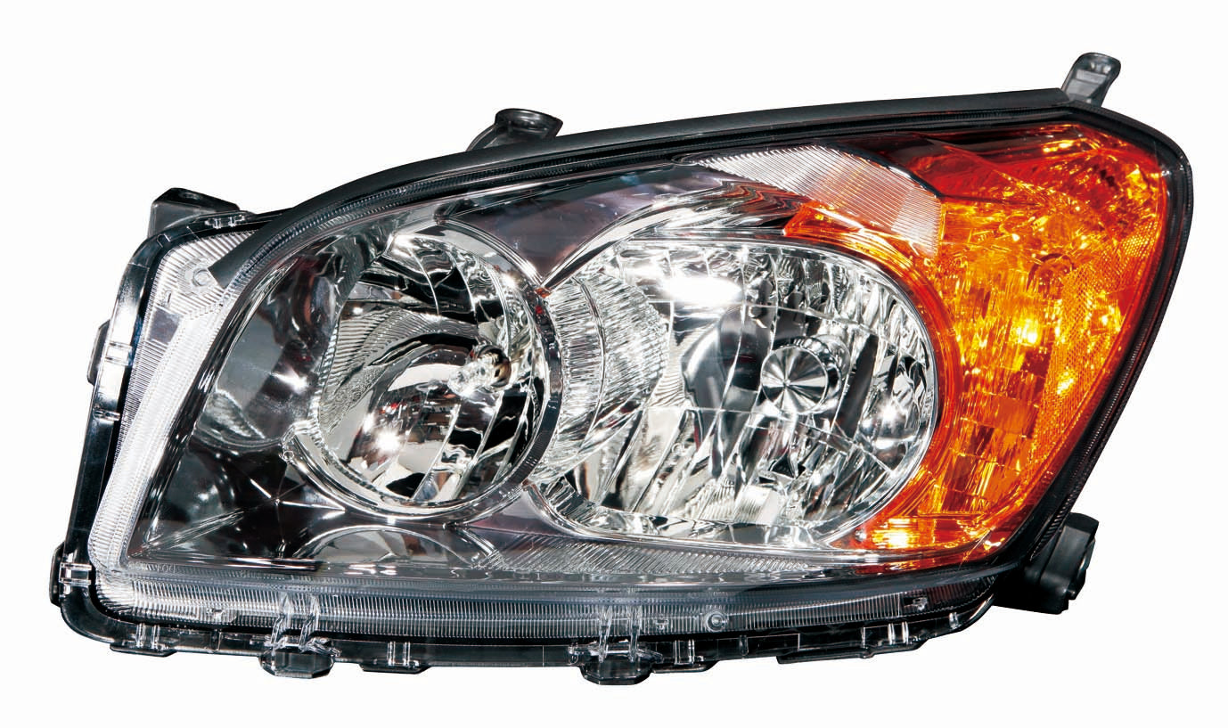 Phare avant côté conducteur pour Toyota Rav4 Sport 2009-2012 avec lentille fumée, fabriqué aux États-Unis, Capa, TO2502206C - Hunt Parts